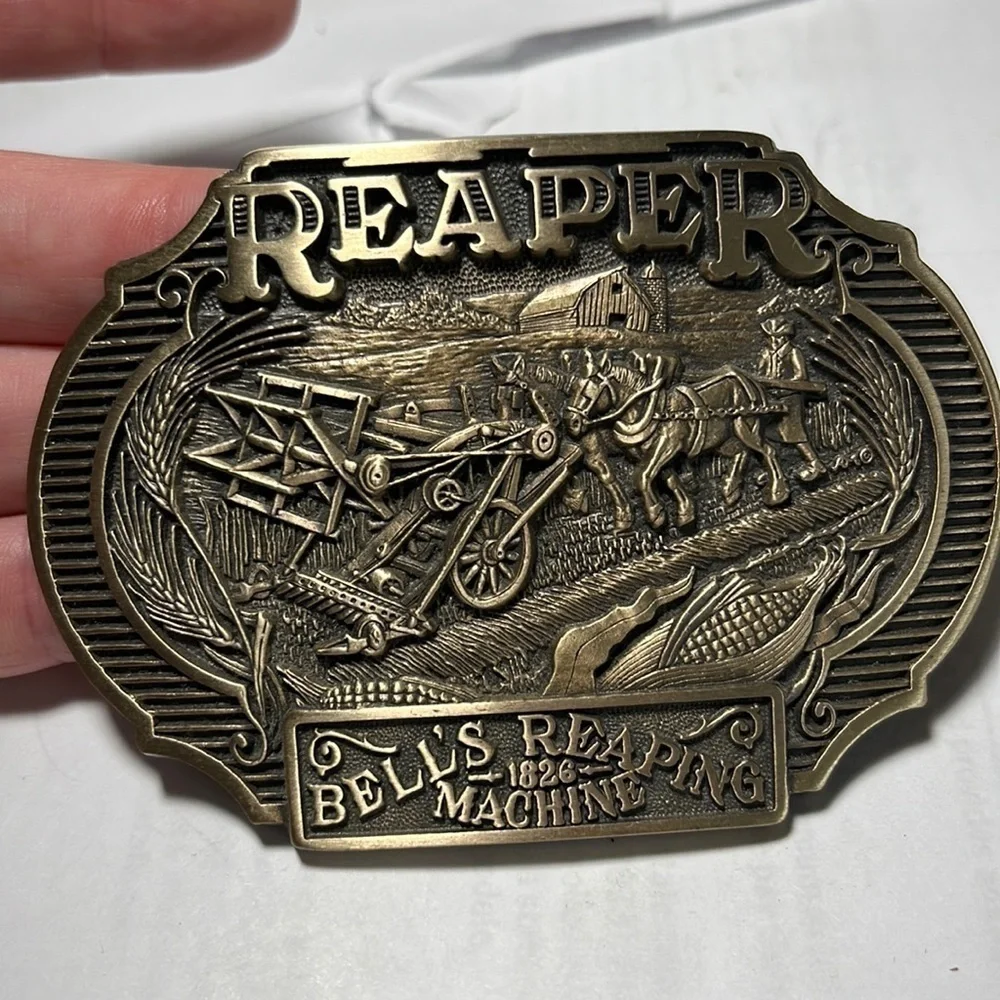 Belt Buckle solid brass First edition Harvesting